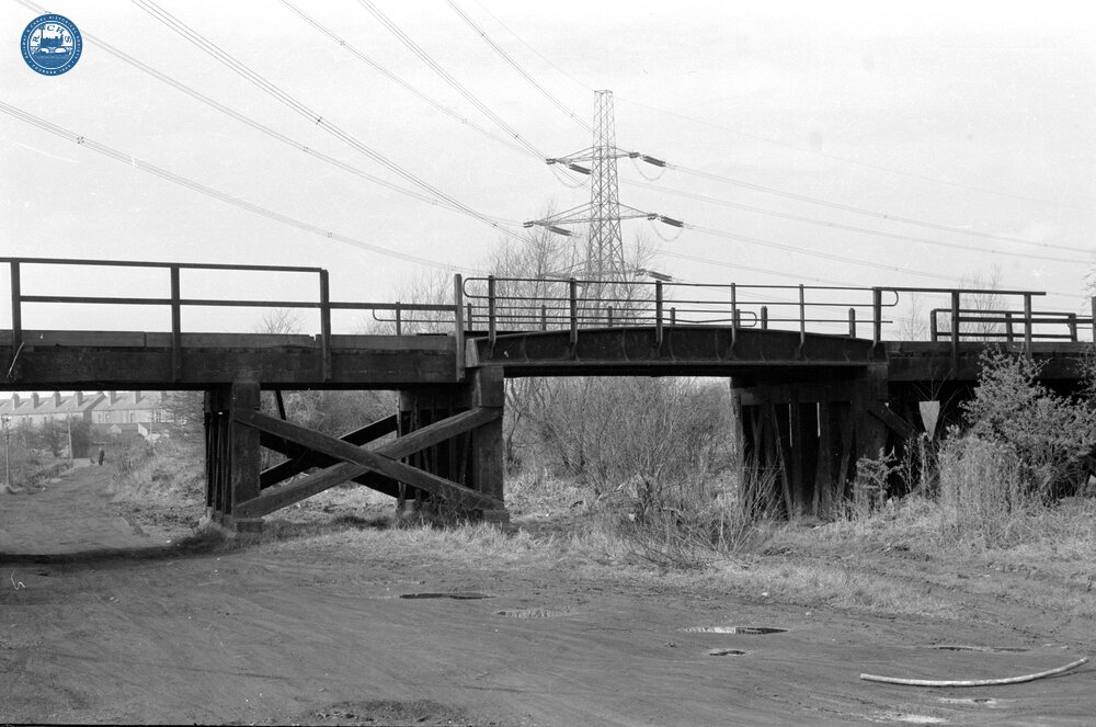 Bridge (WYK @ 0m 48ch) carrying the Wyken Mineral Branch Railway over the original Longford Junction line