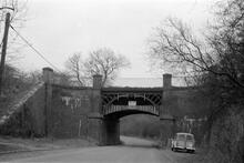 Near Rugby Wharf. Cast Iron Aqueduct spanning the old Leicester Road. May 1973. 