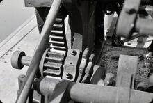 Gearing on steam dredger, Hillmorton