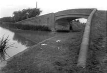 Bridge over entrance to Warwick & Napton Canal, Napton Junction. 1954