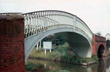 Braunston Turn cast iron bridges. September 1968