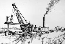 Grafton Dredger. C1920