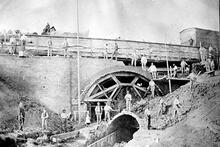 Opening out of Fenny Compton Tunnel. 1870