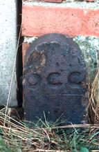 Canal Company boundary marker, February 1973