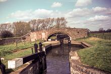 Aynho Weir Lock. April 1970