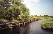  Towpath bridge across Cherwell. 3rd July 1988