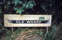 Notice at Entrance to Nell Bridge Wharf 17th September 1997