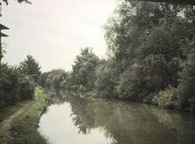 Looking South from Samuelsons Bridge. 17th September 1997