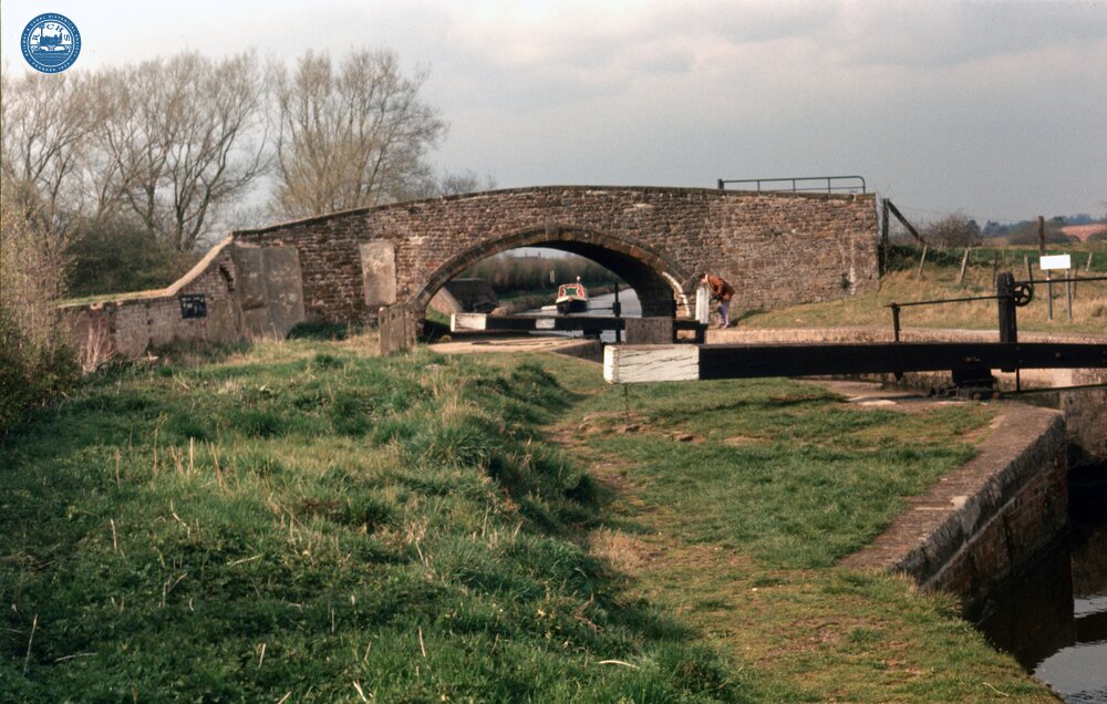Aynho Weir Lock and Bridge 188. April 1973