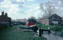 Kings Sutton lock. April 1980