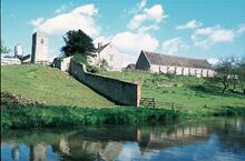 Upper Heyford from the canal. 1975