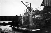 Bletchington transhipment wharf . 1911