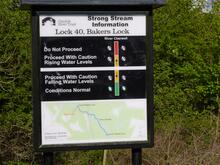 Strong Stream information board, Bakers Lock. 25th April 2017