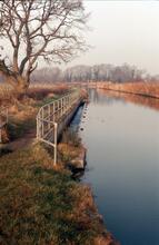 Kidlington Green lock Spillway. December 1972