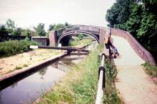 Isis Lock and Turnover Bridge, Oxford. July 1978