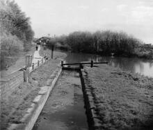 Isis Lock, Oxford, April 1957.