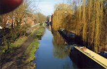 Looking north from Jericho footbridge, Oxford, c2008 