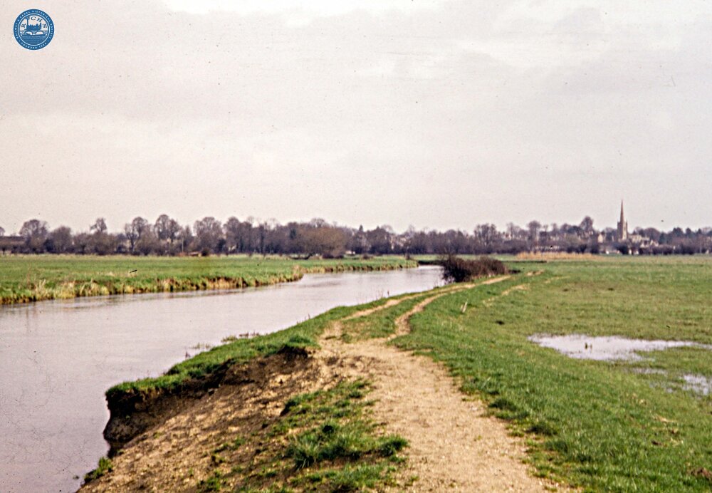 Lechlade from Inglesham. 1966