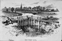St John’s Lock “The First Lock”. 1859. 