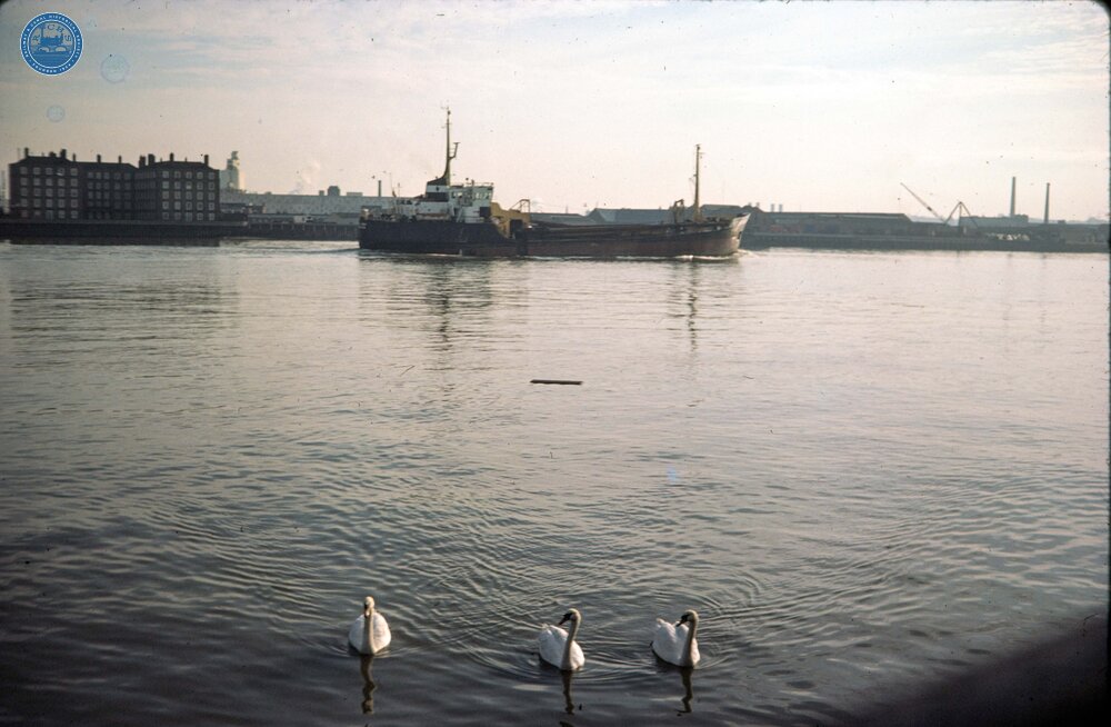 River Thames from Deptford. 1976