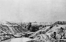 Locks above New Cross.  C1815.