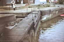 Shadwell. Northern Gate of Middle Gates of Shadwell New Entrance. Friday 23 June 1979