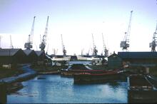 Canal Lock at Greenland Dock, Grand Surrey Canal,  Autumn 1969