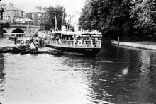 Salter's steamers Oxford and Cliveden at Folly Bridge Oxford 1955 