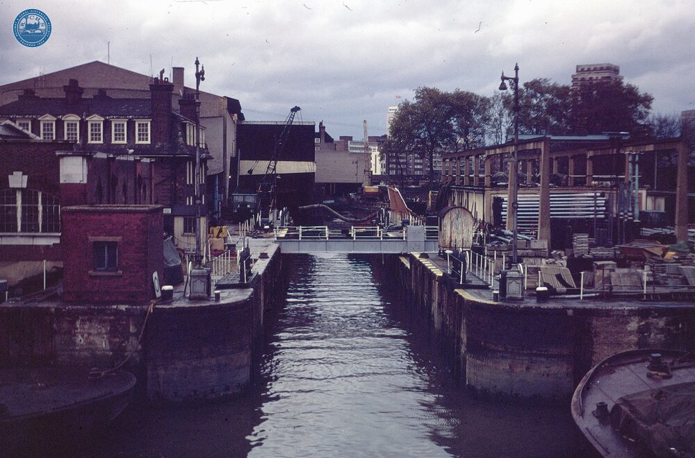 Entrance lock, Grosvenor Canal, 1969