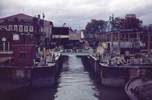 Entrance lock, Grosvenor Canal, 1969