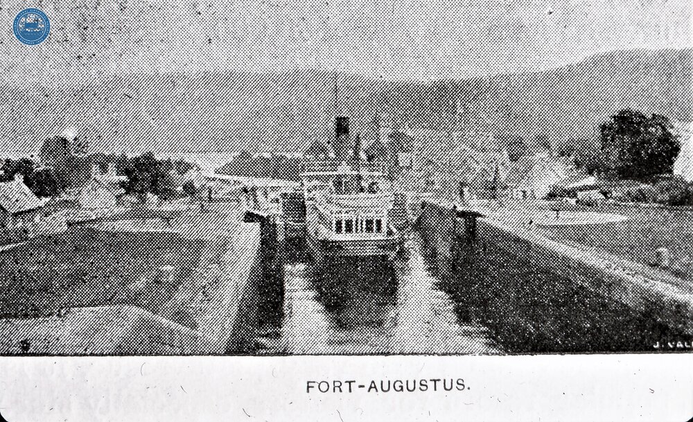 MacBraynes Paddle Steamer Gondolier at Fort Augustus. 1890-1896