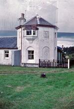 Bona lighthouse at Lochend, guiding craft from Loch Ness into Caledonian Canal