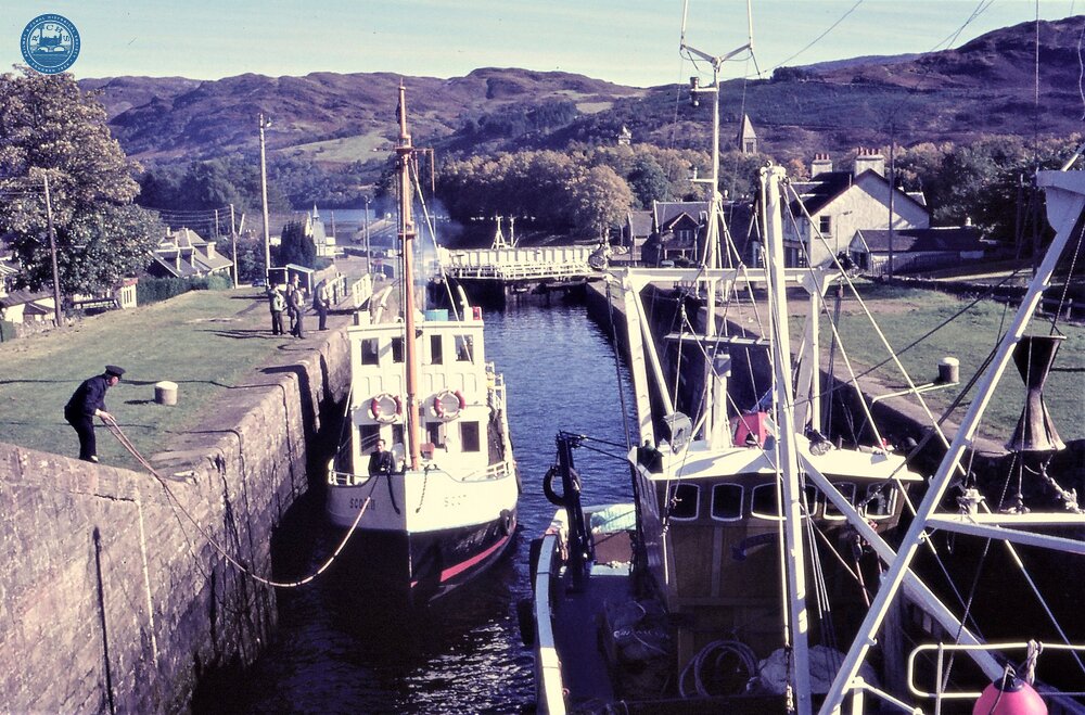 Caledonian Canal. Fort Augustus, Inverness-shire. Lock No 4.