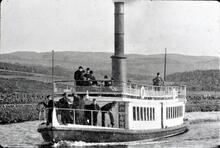 Steamer “Linnet” on  Crinan Canal
