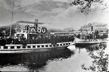 Forth & Clyde Canal “May Queen” 1903  and “Fairy Queen II” (1897) owned by Jas Aitken & Co of  Kirkintilloch