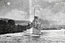 Forth & Clyde Canal. Fairy Queen, voyage by moonlight. 1921
