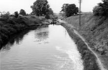 Audlem. Looking down from Bagley Lane bridge 76