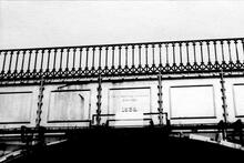 Stretton Aqueduct showing cast-iron panels
