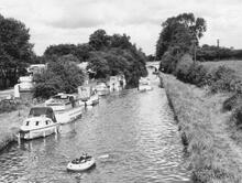 Looking north from Eskew Bridge (15) towards Broomhill Bridge (16) (1974)  