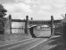 Stretton Aqueduct from Watling Street (A5) (1976)  