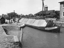 'Clent' leaving Wheaton Aston Lock  (1957) 