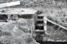  Adderley Locks, detail of steps below lock