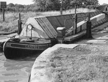 'Lamprey' leaving Hack Green Top Lock  (1956)