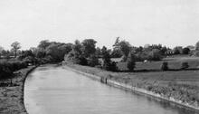 Looking north-west from Deans Hall Bridge (12) (1975)  
