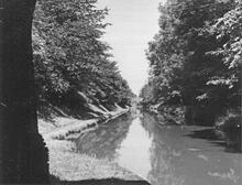 Looking north from Wood Eaton Bridge (29) towards Castle Cutting Bridge (30) (1958)  
