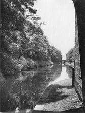 Looking south from Castle Cutting Bridge (30) towards Wood Eaton Bridge (29) (1958)  