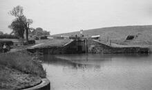 Hurleston Flight, bottom lock (4)  (1956)