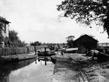 Hurleston Flight, top lock (1)  (1956)