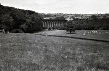  Pontcysylyte Aqueduct as seen from canal  on Froncysyllte side