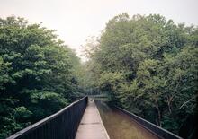 Llangollen Canal. Pontcysyllte. Looking south along the aqueduct. 22 May 1968
